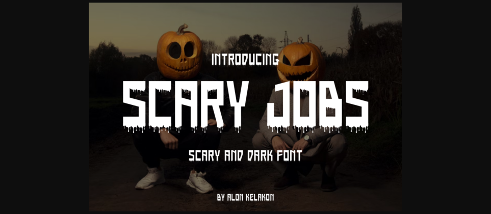 Scary Jobs Font Poster 3