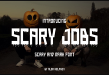 Scary Jobs Font Poster 1