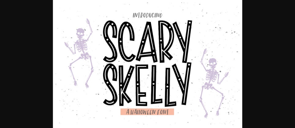 Scary Skelly Font Poster 3