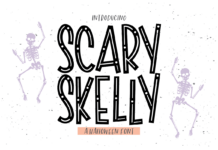 Scary Skelly Font Poster 1