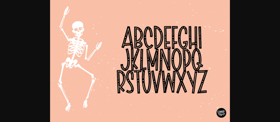 Scary Skelly Font Poster 4
