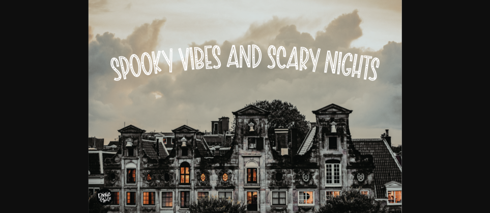 Scary Skelly Font Poster 7