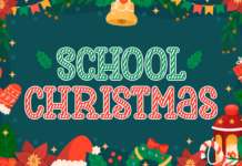 School Christmas Font School Christmas Font Poster 1