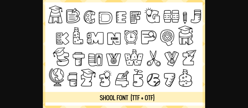 School Font Poster 4