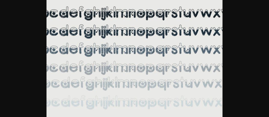 Scribble Stars Font Poster 7