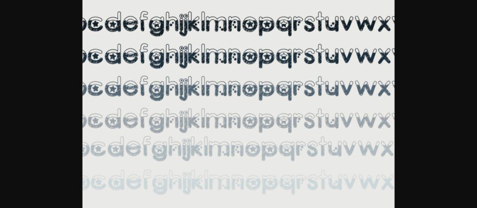 Scribble Stars Font Poster 7