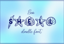 Seashell Font Poster 1