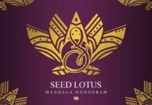 Seed Lotus Mandala Font Poster 1