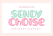 Sendy Choise Font Sendy Choise Font Poster 1