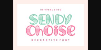 Sendy Choise Font Poster 1