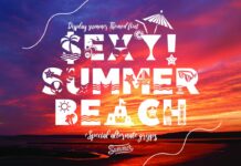 Sexy Summer Beach Font Poster 1