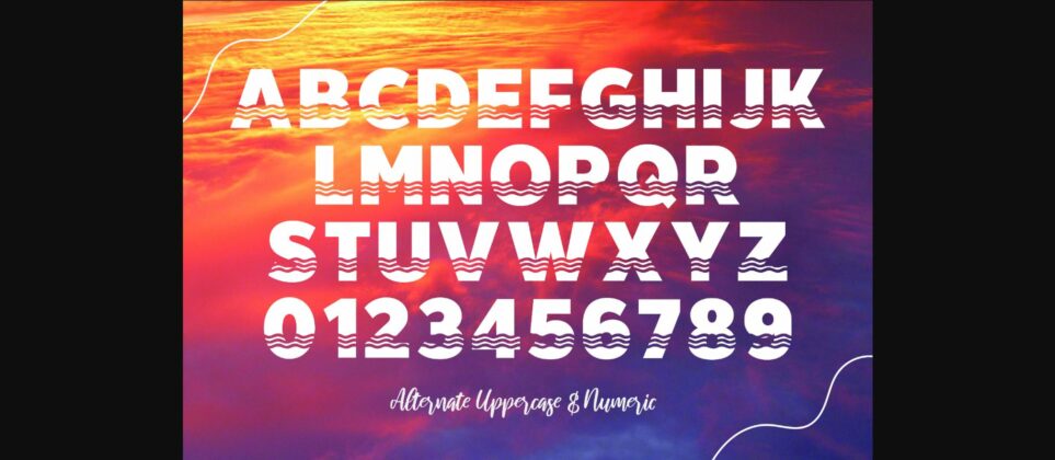 Sexy Summer Beach Font Poster 7