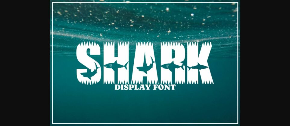 Shark Font Poster 3