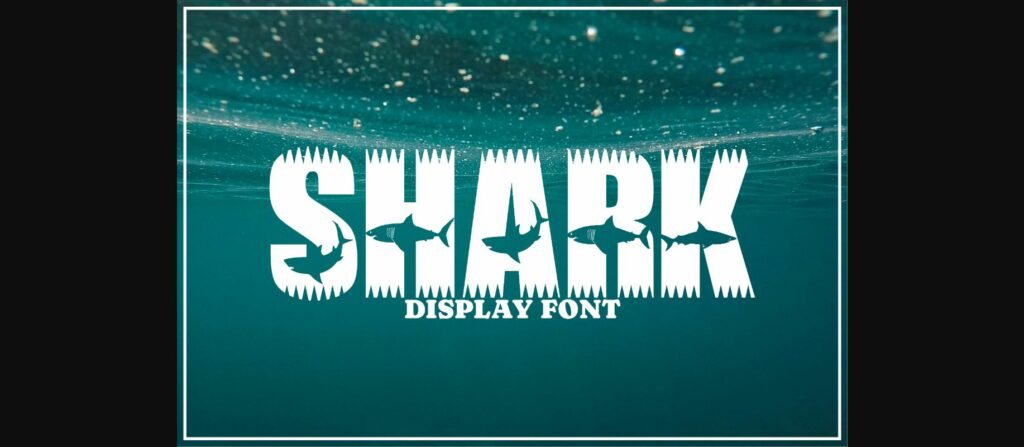 Shark Font Poster 1