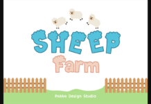 Sheep Farm Font Poster 1