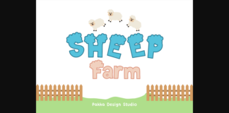 Sheep Farm Font Poster 1