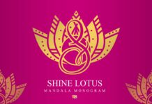 Shine Lotus Mandala Font Poster 1