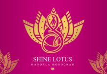 Shine Lotus Mandala Font Poster 1