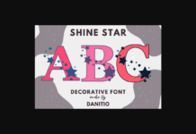 Shine Star Font Poster 1