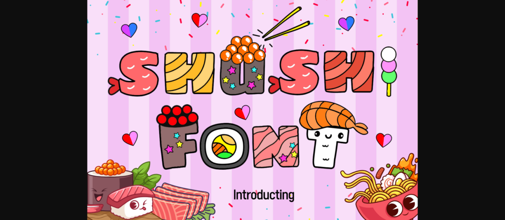 Shushi Font Poster 3