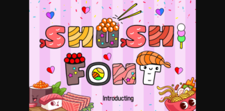 Shushi Font Poster 1