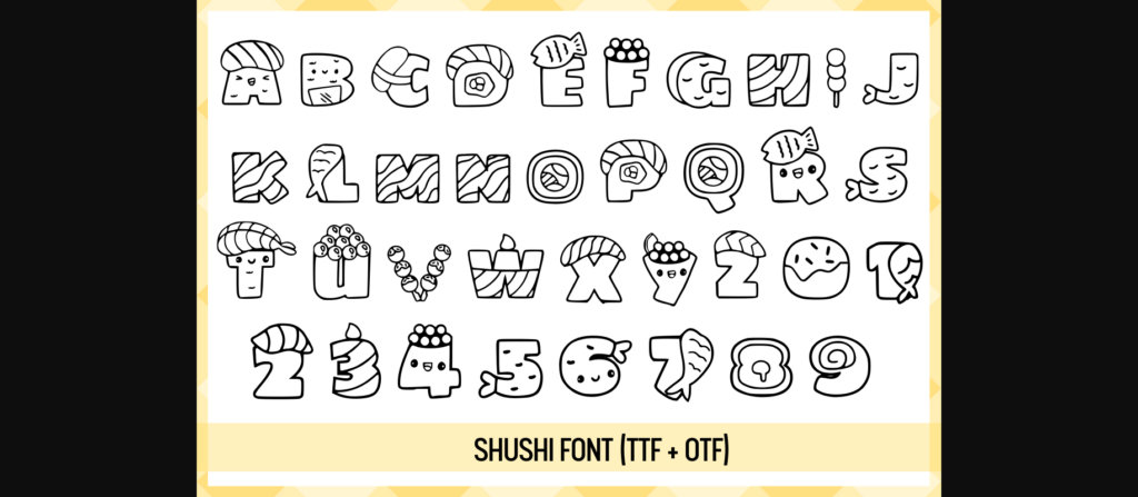 Shushi Font Poster 4