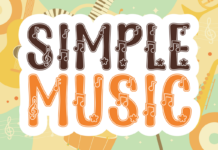Simple Music Font Poster 1