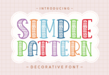 Simple Pattern Font Poster 1