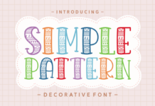 Simple Pattern Font Simple Pattern Font Poster 1