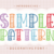 Simple Pattern Font