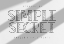 Simple Secret Font Poster 1