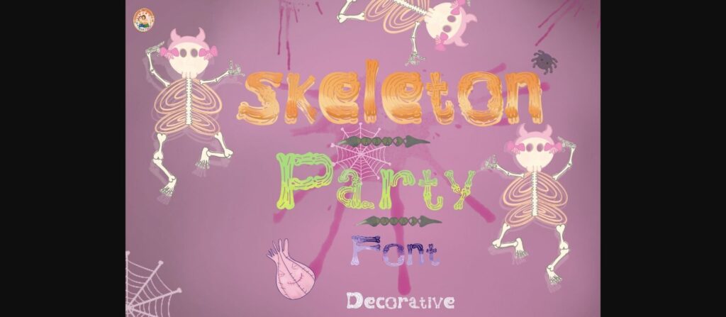 Skeleton Font Poster 2