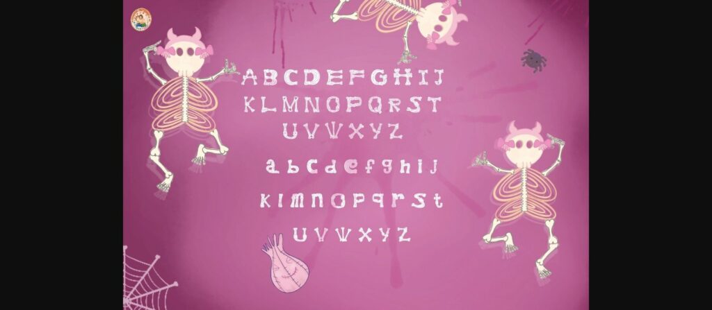 Skeleton Font Poster 5