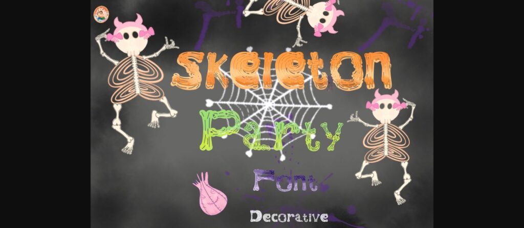 Skeleton Font Poster 8