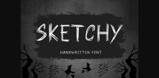 Sketchy Font Poster 1