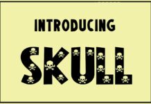 Skull Font Poster 1