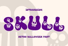 Skull Font Poster 1