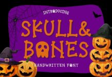 Skull and Bones Font Poster 1