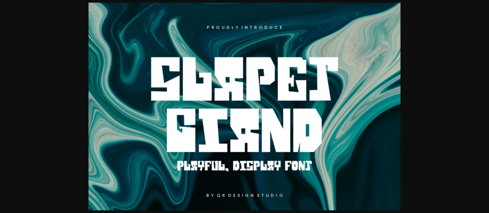 Slapet Giand Font Poster 3