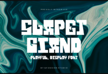 Slapet Giand Font Poster 1