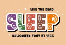 Sleep Like the Dead Font Poster 1