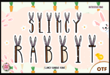 Slimcy Rabbit Font Slimcy Rabbit Font Poster 1