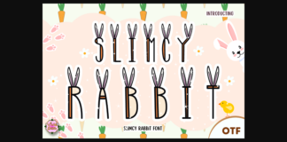 Slimcy Rabbit Font Poster 1