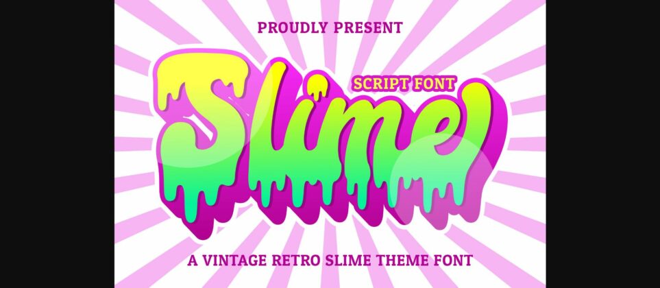 Slime Font Poster 3