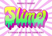 Slime Font Poster 1