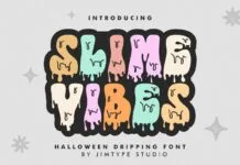 Slime Vibes Font Slime Vibes Font Poster 1