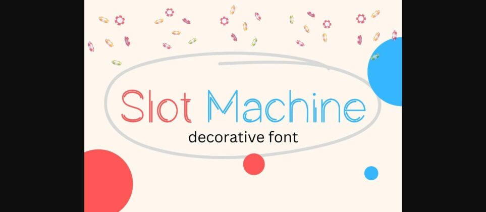 Slot Machine Font Poster 3