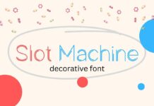 Slot Machine Font Poster 1