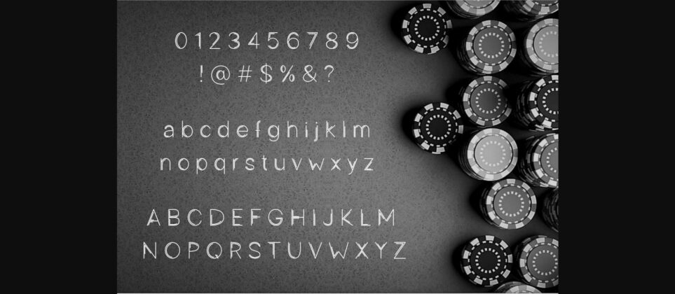 Slot Machine Font Poster 4