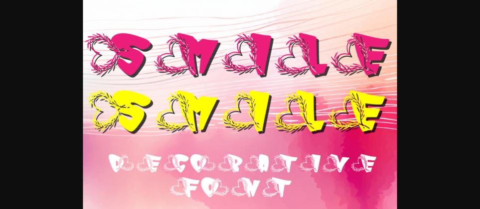 Smile Smile Font Poster 3